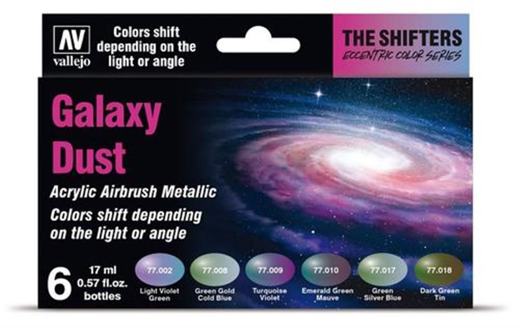VALLEJO SHIFTERS: Galaxy Dust Set (6x 17ml)