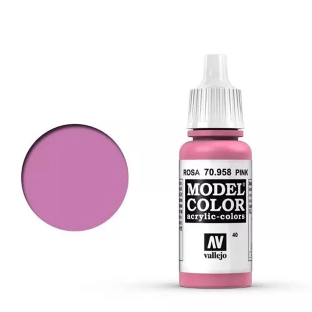 Vallejo Model Color: 040 Pink 17ml (70958)