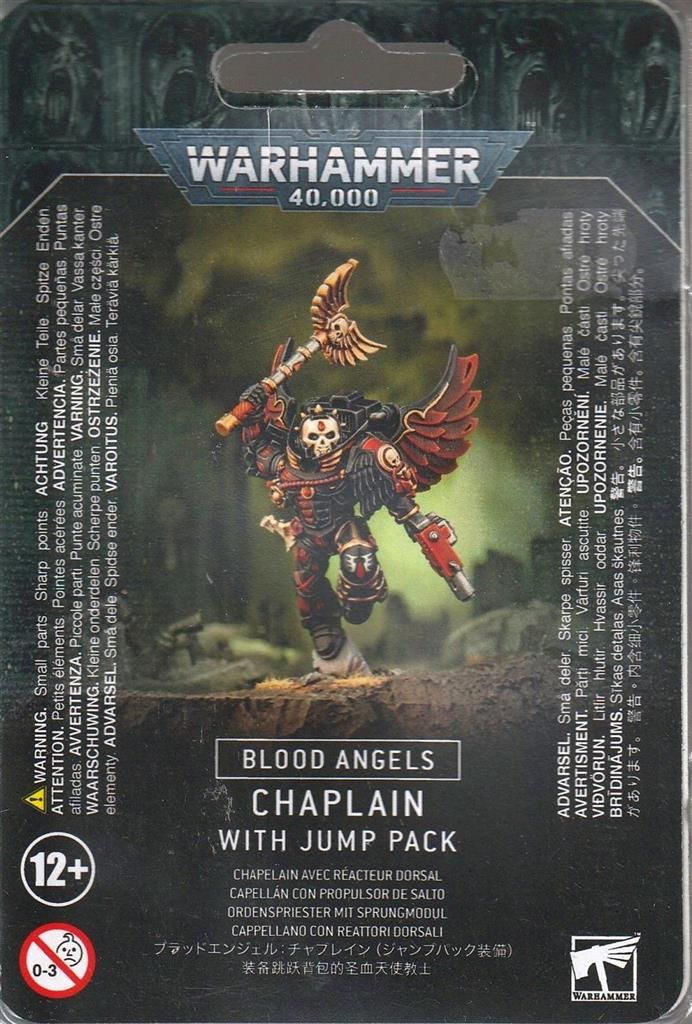 W40K: Blood Angels Chaplain With Jump Pack