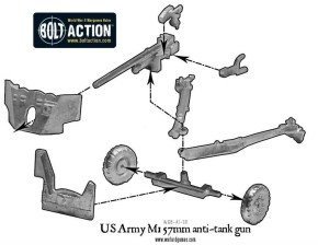 Bolt Action: US M1 57mm anti-tank gun
