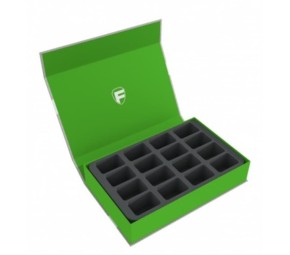 FELDHERR: Magnetic Box half-size 55mm green empty