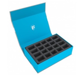 FELDHERR: Magnetbox half-size 75 mm blau leer