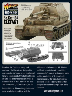Bolt Action: Sd.Kfz 184 Elefant heavy tank destroyer