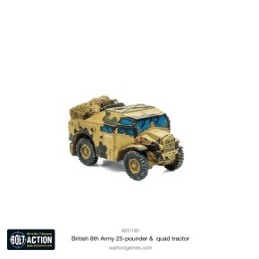 BOLT ACTION: 8th Army 25pdr, Quad and limber