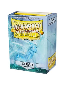 DRAGON SHIELD: Standard Sleeves - Matte Clear (100 Sleeves)