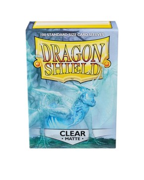 DRAGON SHIELD: Standard Sleeves - Matte Clear (100 Sleeves)