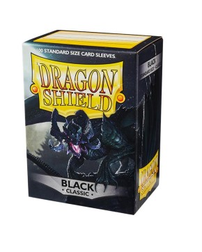 DRAGON SHIELD: Standard Sleeves: Black (100 Sleeves)