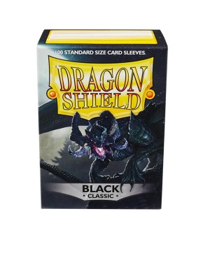DRAGON SHIELD: Standard Sleeves: Black (100 Sleeves)