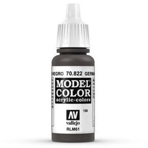 Vallejo Model Color: 150 Ger. Camo Black Brown 17ml (70822)