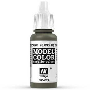 Vallejo Model Color: 095 Dunkelgrün USA 17ml (70893)