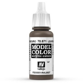 Vallejo Model Color: 147 Leather Brown 17ml (70871)