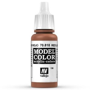 Vallejo Model Color: 136 Red Leather 17ml (70818)