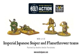 BOLT ACTION: Imperial Japanese Sniper and Flamethrower teams