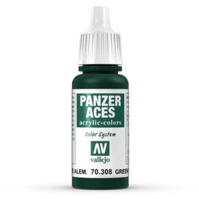 Vallejo Panzer Aces: 008 Green Tail Light 17ml (308)