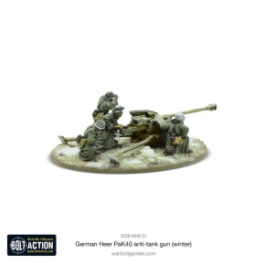 Bolt Action: German 75mm Pak 40 anti-tank gun (Winter)