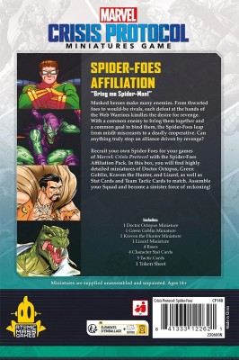 MARVEL CRISIS: Spider-Foes Affiliation Pack - DE/EN